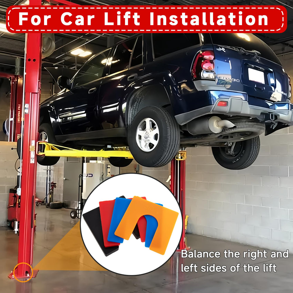 SunDiss in-use view shows color-coded shims supporting lift setup