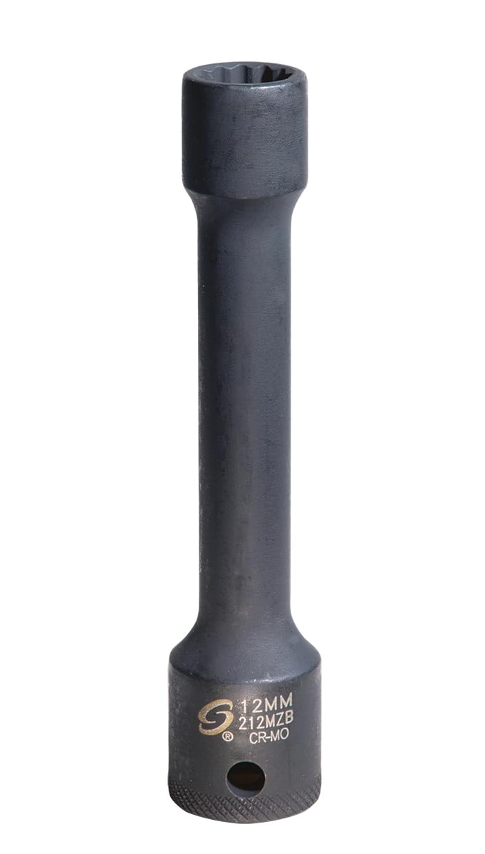 Sunex Tools 212MZB 12mm Nissan head bolt socket for high-torque impact use