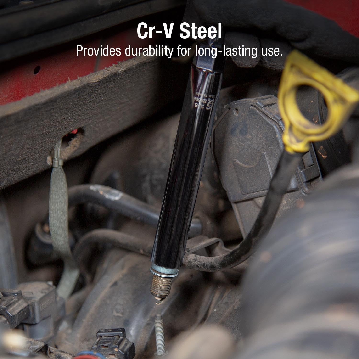 Sunex Tools 884505 helps spark plug installation and removal in tight spaces.