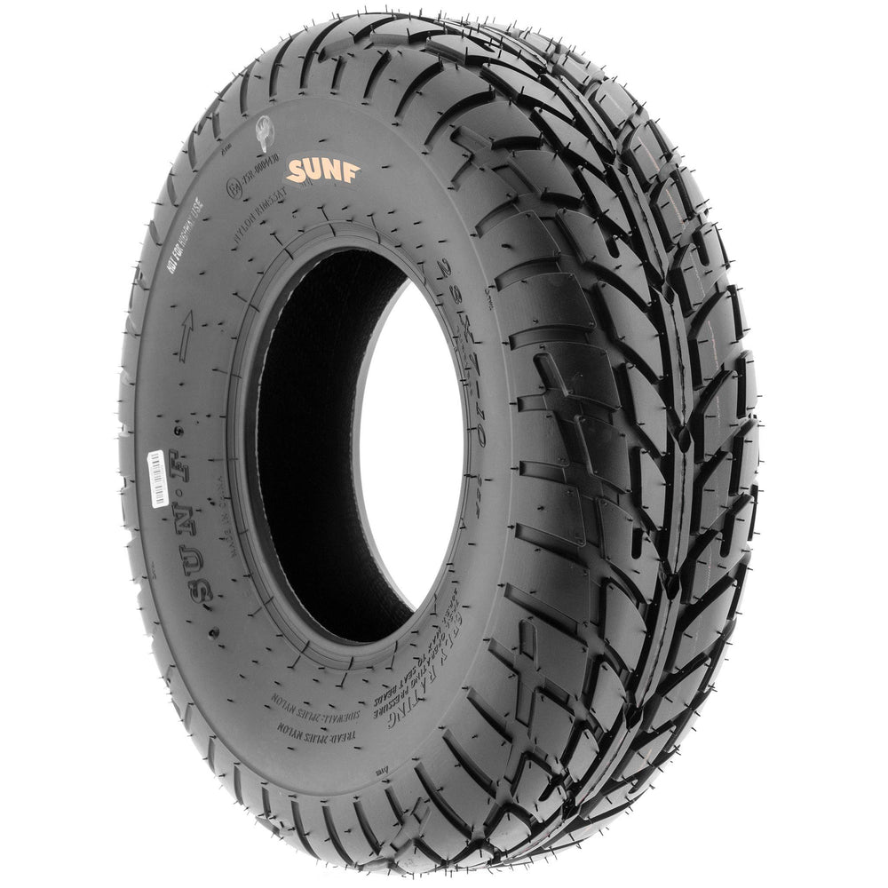 SUNF 14570x6 ATV tire 6-ply construction resists punctures.