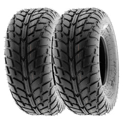 SUNF 14570x6 ATV tire side view for stable handling on paved surfaces.