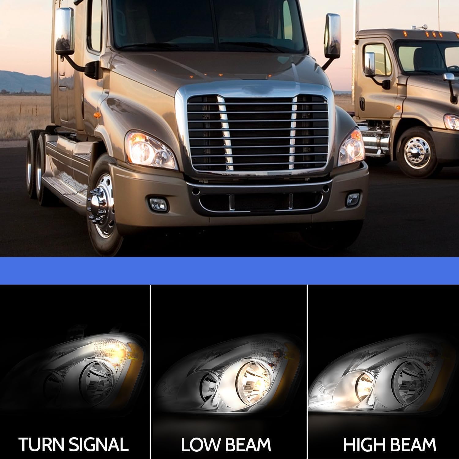 Sunhua Cascadia sealed headlights, waterproof and dustproof for harsh weather durability.