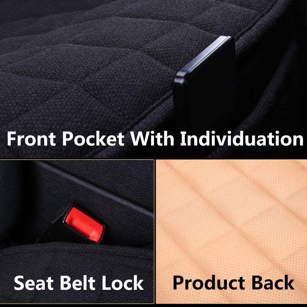 Suninbox linen front-seat-cover compatible with most sedans, SUVs, and MPVs.