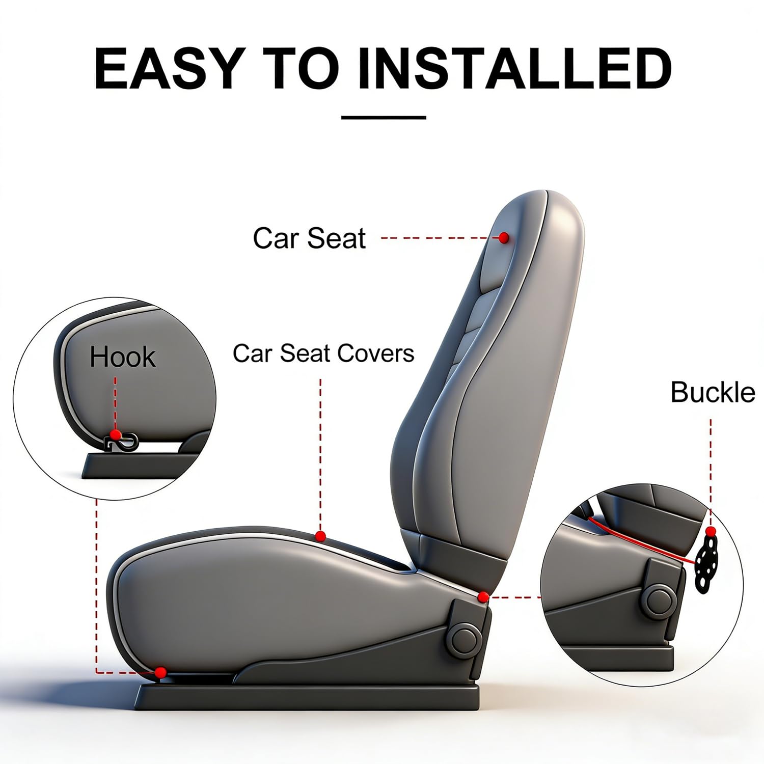 Suninbox linen front-seat-cover easy care, machine washable and dryer safe.