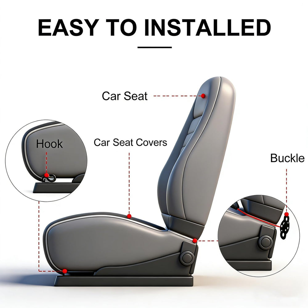 Suninbox linen front-seat-cover easy care, machine washable and dryer safe.