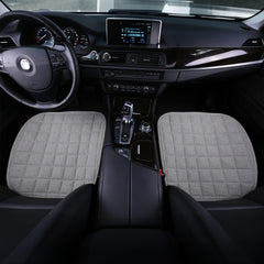 Suninbox linen seat cover back panel showing a non-slip surface for steady driving.