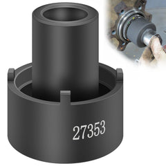 Sunluway 27353 rear axle nut wrench close-up showing precise engagement with Ford hub nuts