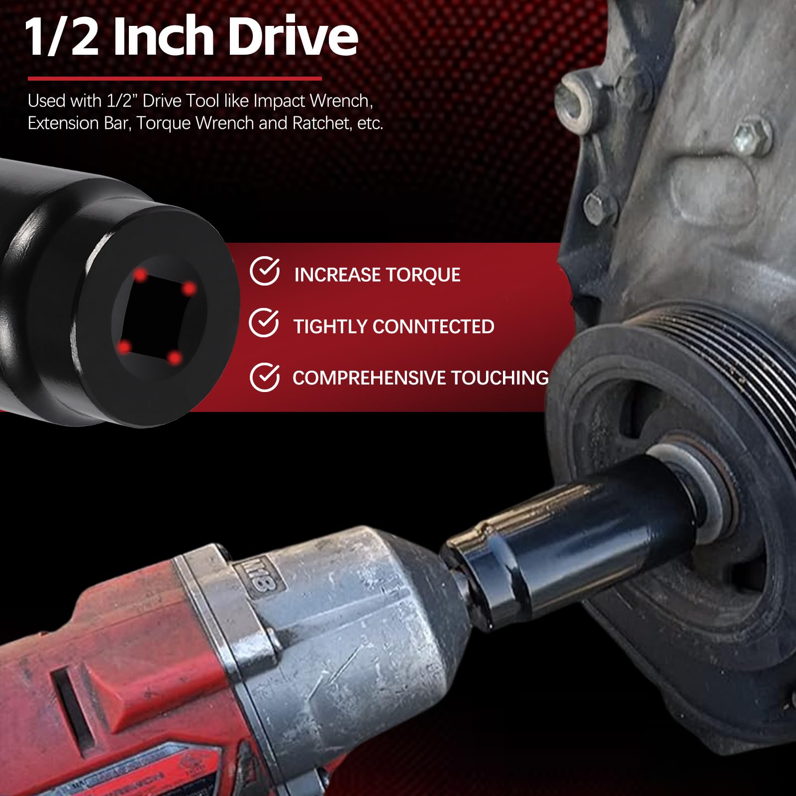 Sunluway 6-point contact design ensures firm grip on crank bolts