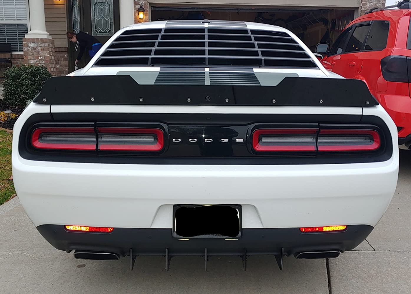 Sunluway black finish diffuser complements Challenger rear aesthetics and durability