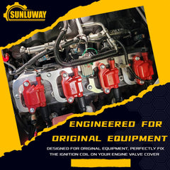Sunluway coil bracket side mount shows durable fit for reliable ignition coil alignment.