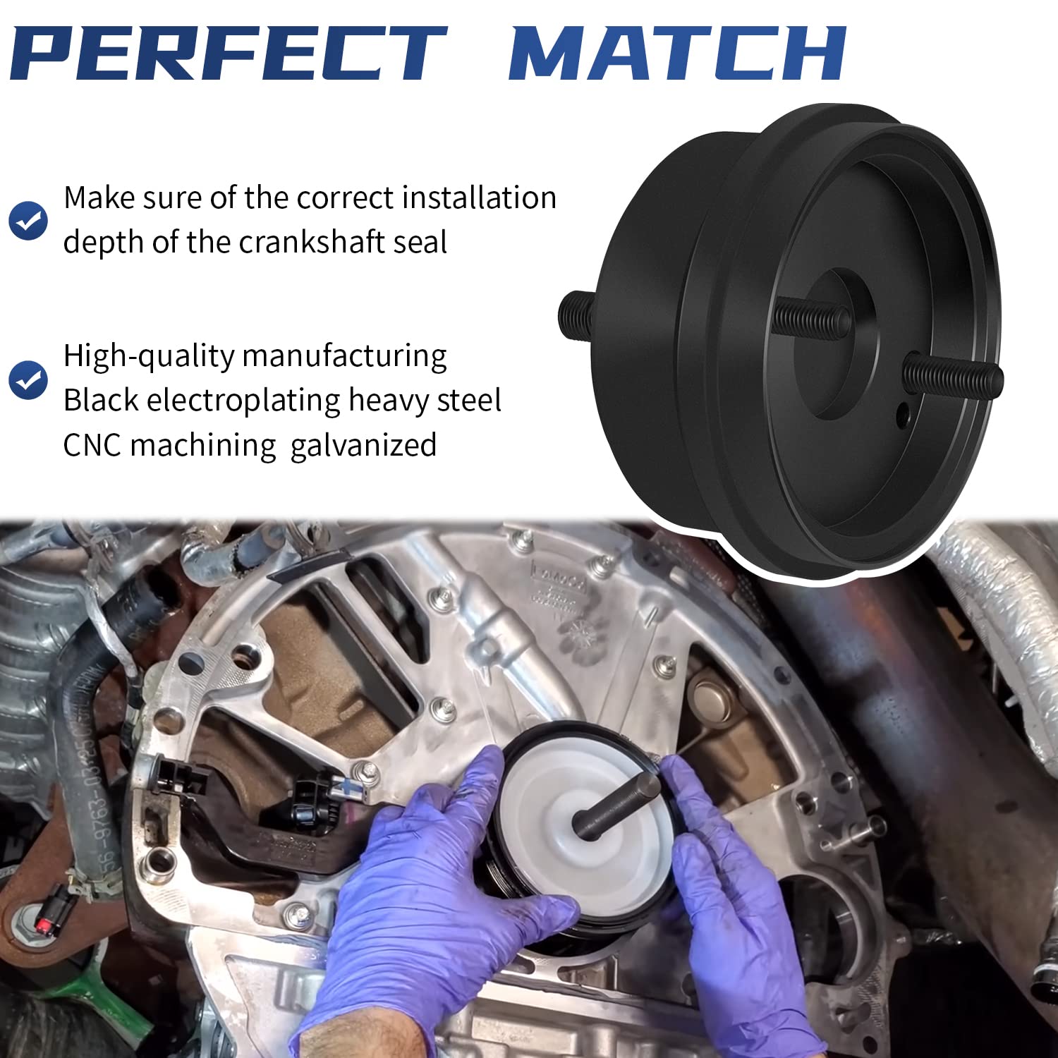 Sunluway compatible with 2016-2021 F-650/750, simplifies rear crankshaft seal fitting.