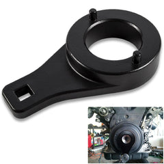 Sunluway harmonic damper pulley holder on Toyota 3.4L V6 engine for secure bolt access.