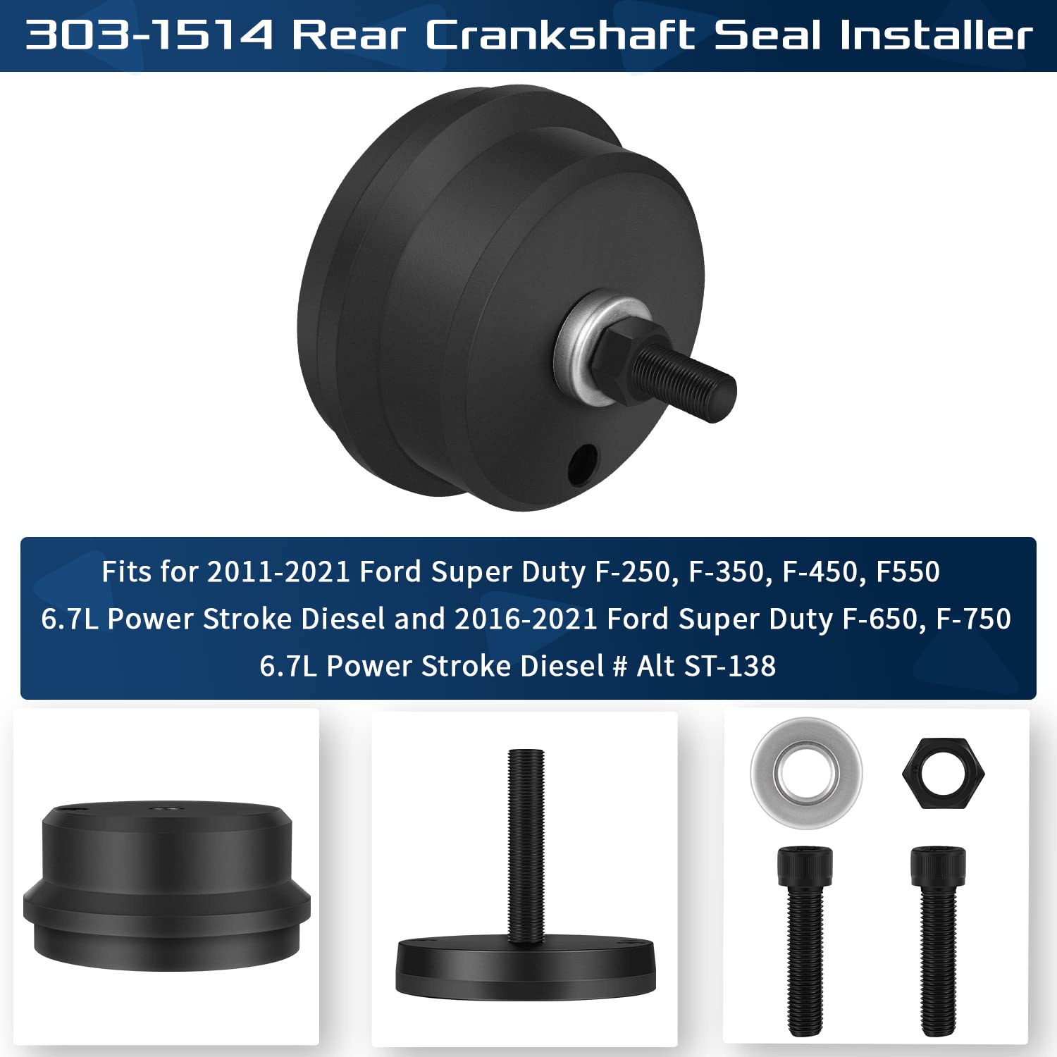 Sunluway rear seal tool reduces damage risk and leaks during installation.