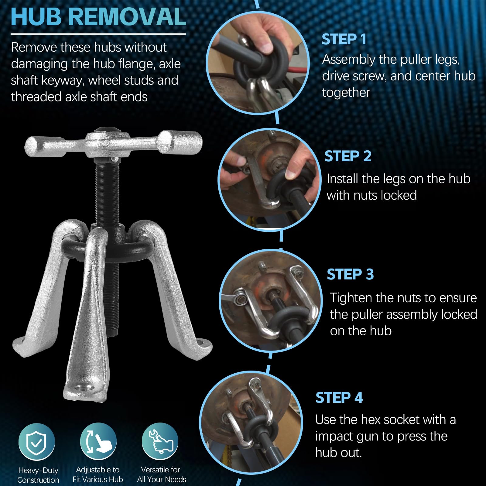 Sunluway striking wrench included for fast setup