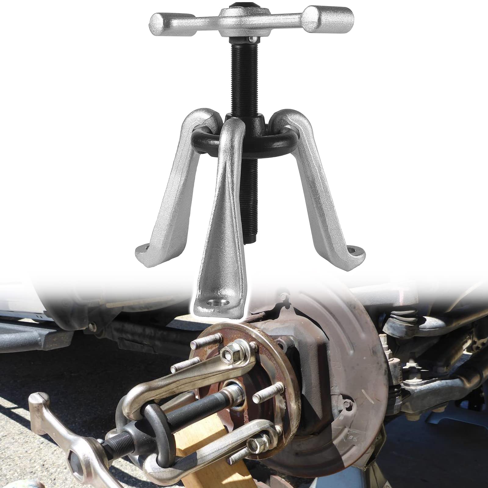 Sunluway universal hub puller in action for damage-free hub removal