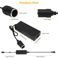 SUNMEG 180W converter side panel highlights safety certifications for trusted performance.