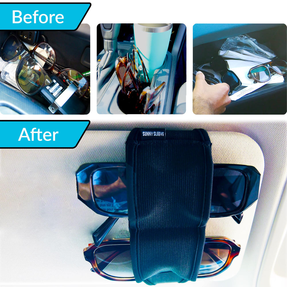 Sunny Sleeve two-way stretch elastic secures glasses without bulk