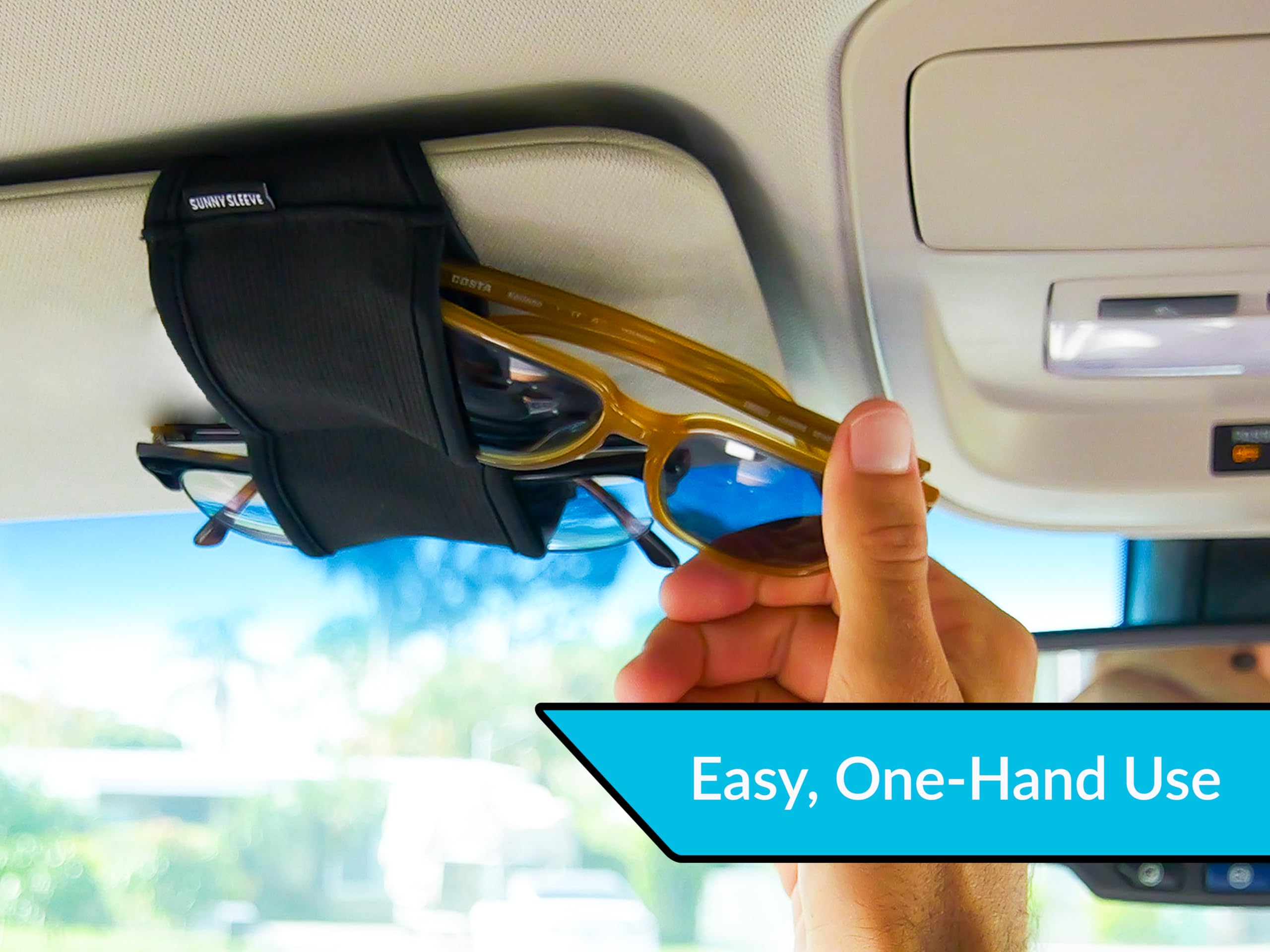 Sunny Sleeve universal fit adapts to most visors and eyewear styles