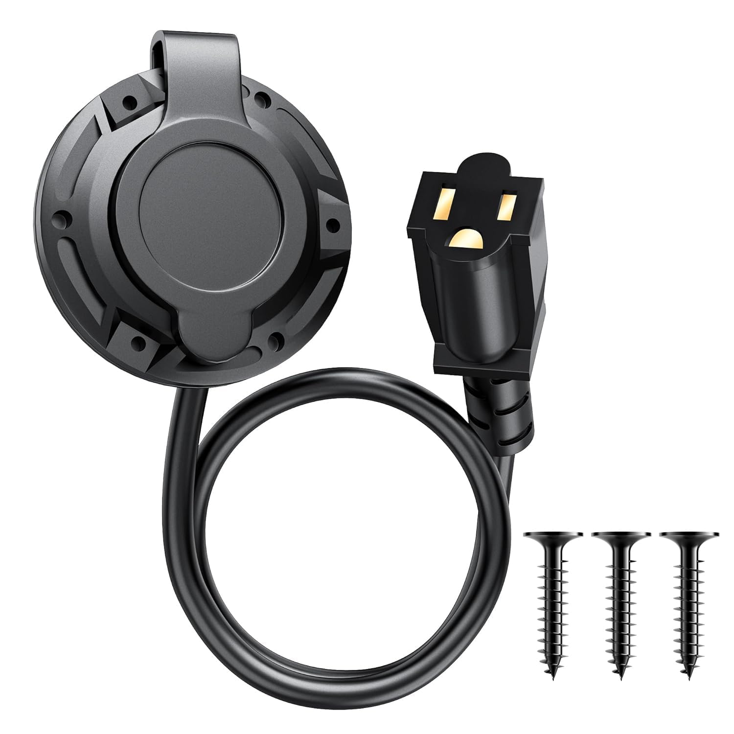 SunnyLith 20A 125V port plug inlet for reliable shore power outdoors.