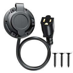 SunnyLith 20A 125V port plug inlet for reliable shore power outdoors.