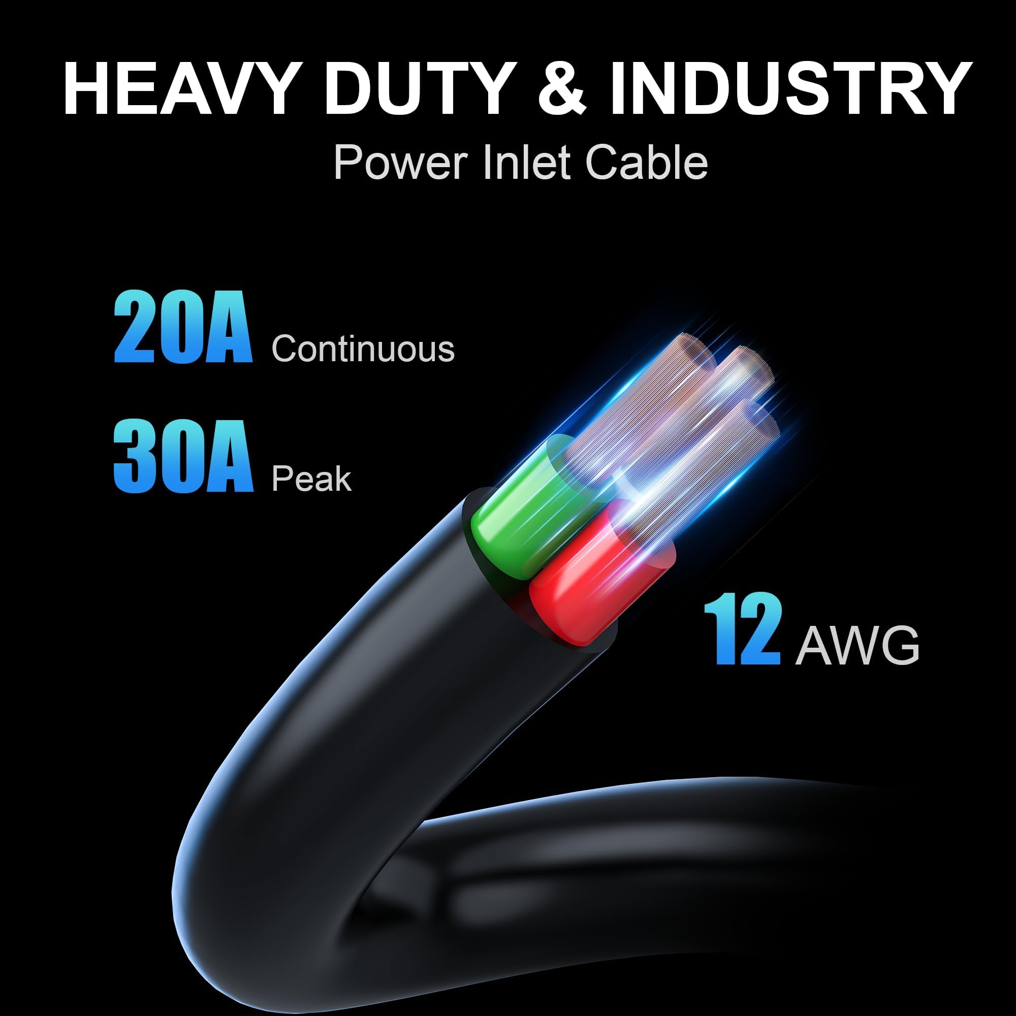 SunnyLith dual AC port highlighting shared 120V power for RV and trailer.