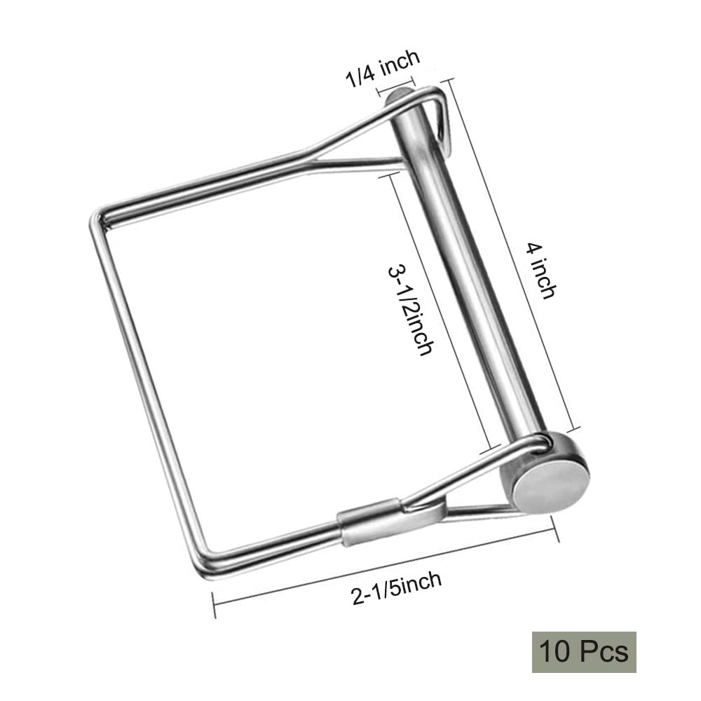 Sunnyway trailer hitch pin 4-inch long secures PTO attachments.