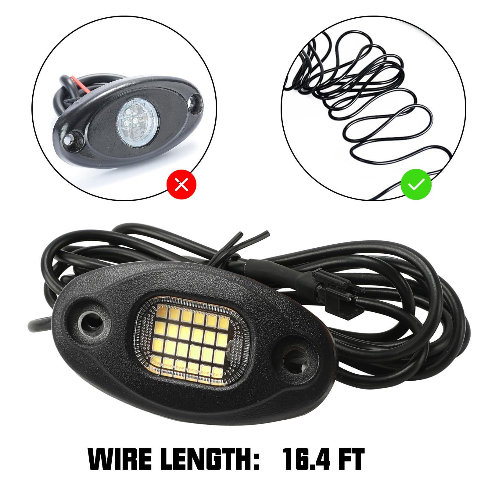 SUNPIE 4m extension wires enabling clean multi-light installations.