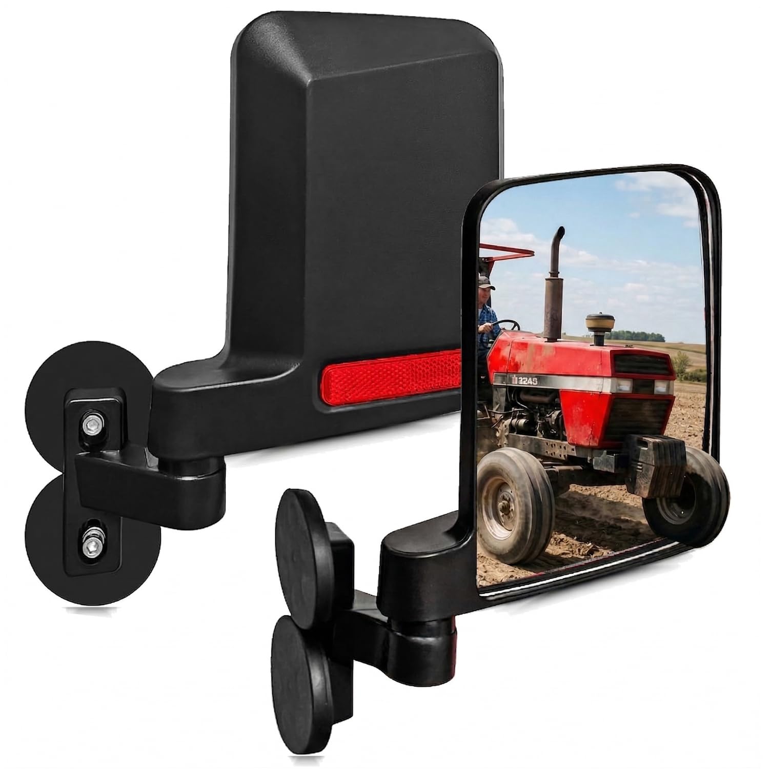SUNPIE side-view tractor mirrors widen rear visibility for safer field operations