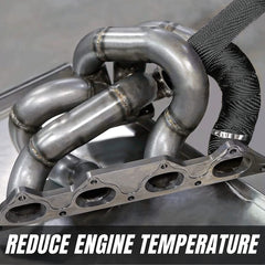 SunplusTrade heat wrap on motorcycle exhaust optimizes heat control.