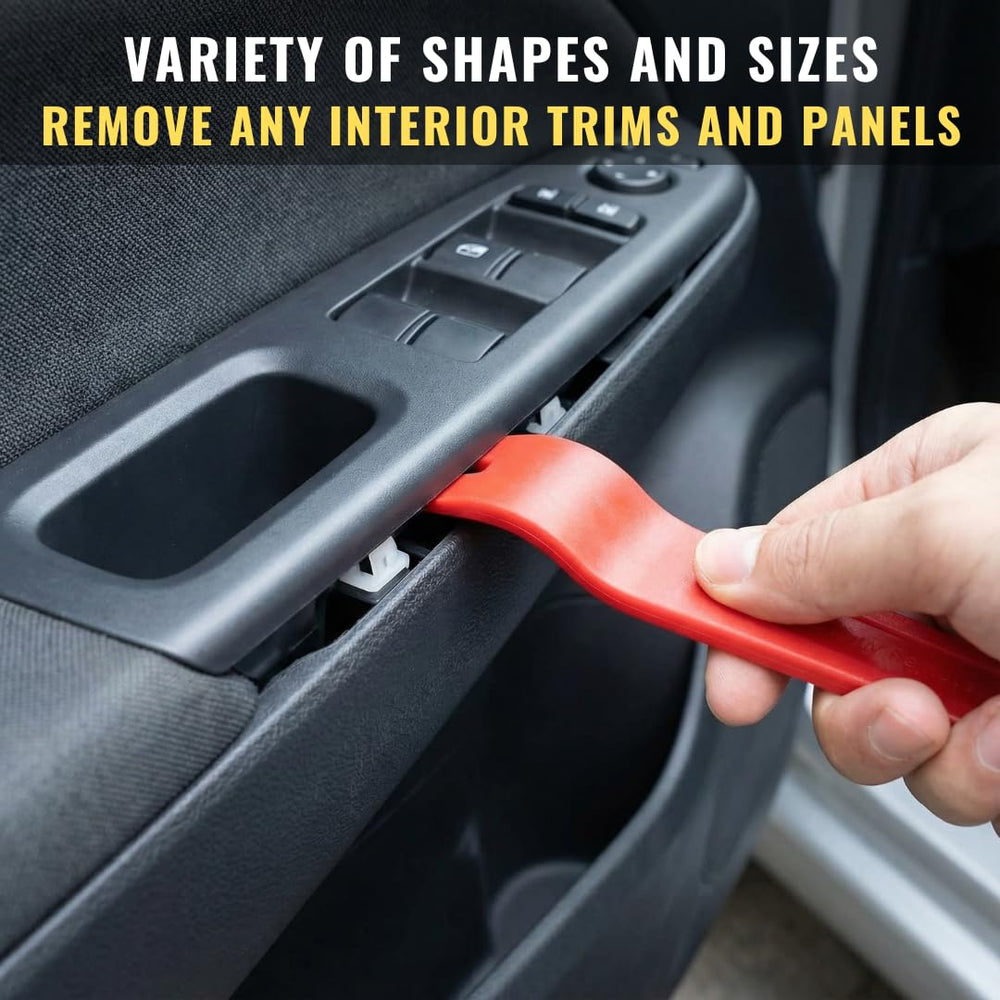 SunplusTrade tool prying a car door panel demonstrating safe, scratch-free removal
