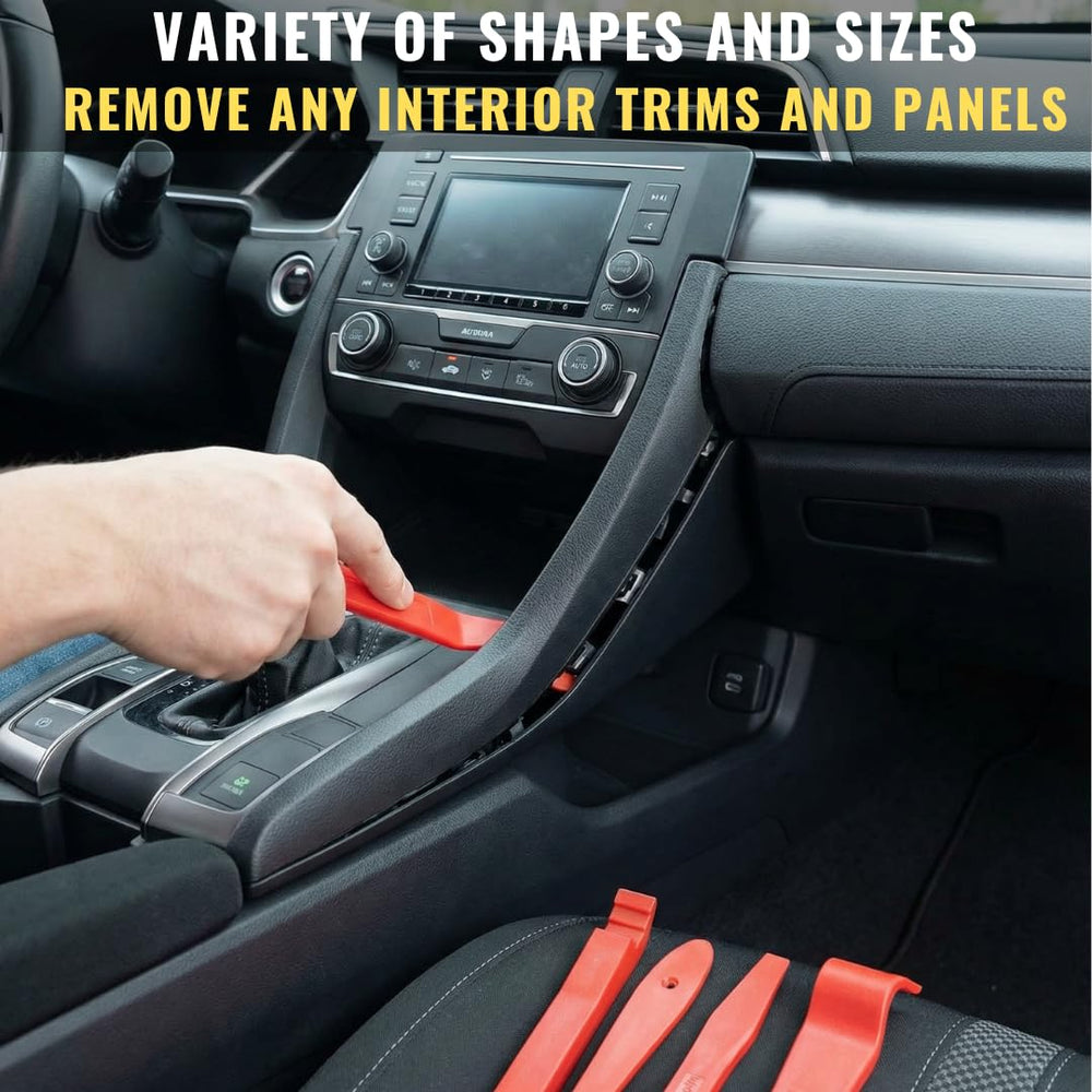 SunplusTrade wedge tool tucked under trim showing leverage without marring surfaces