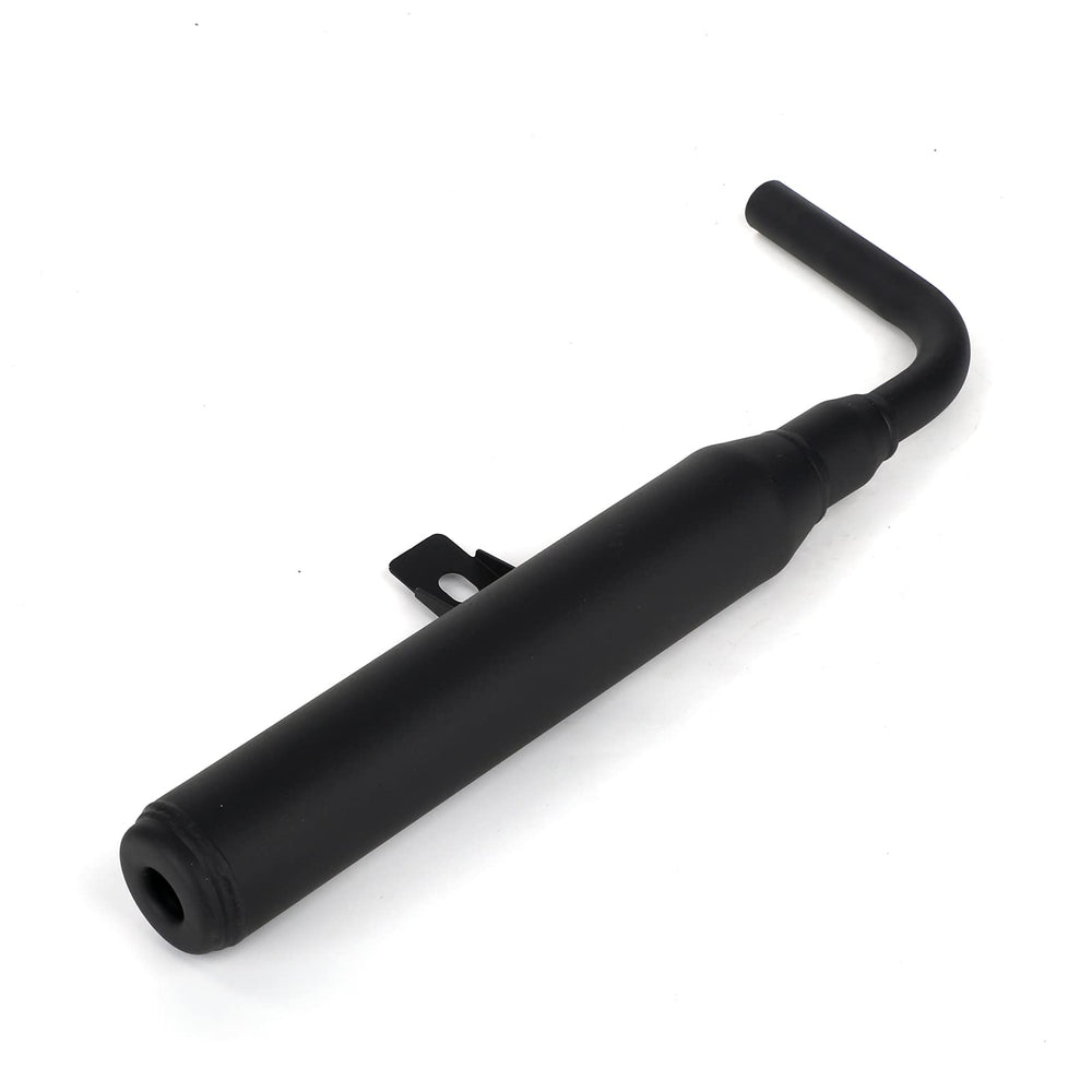 SUNQIAO PW50 silencer front view showing compact fit on PW50 bikes.