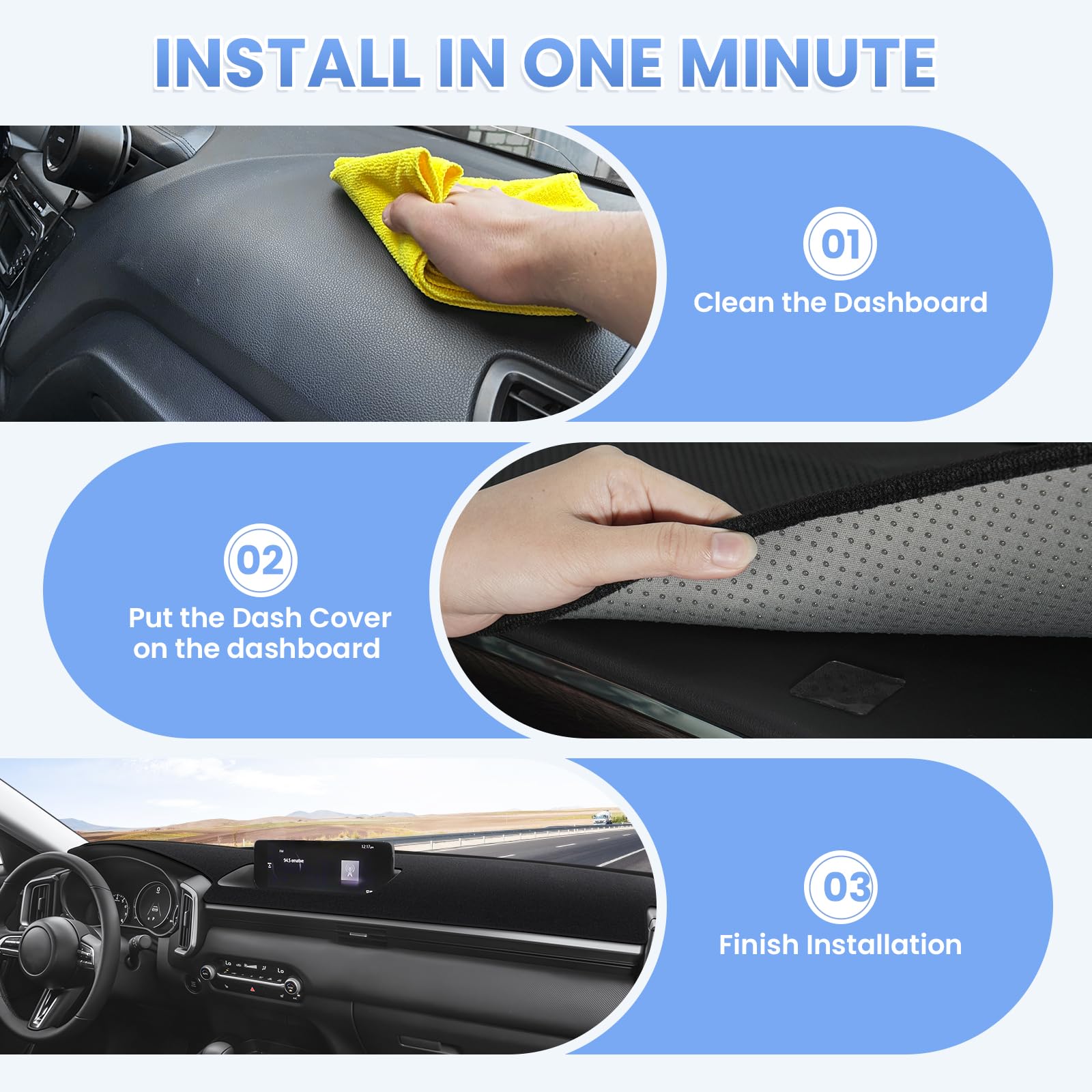 Sunsdrew interior protection helps maintain the dashboard's look over time.