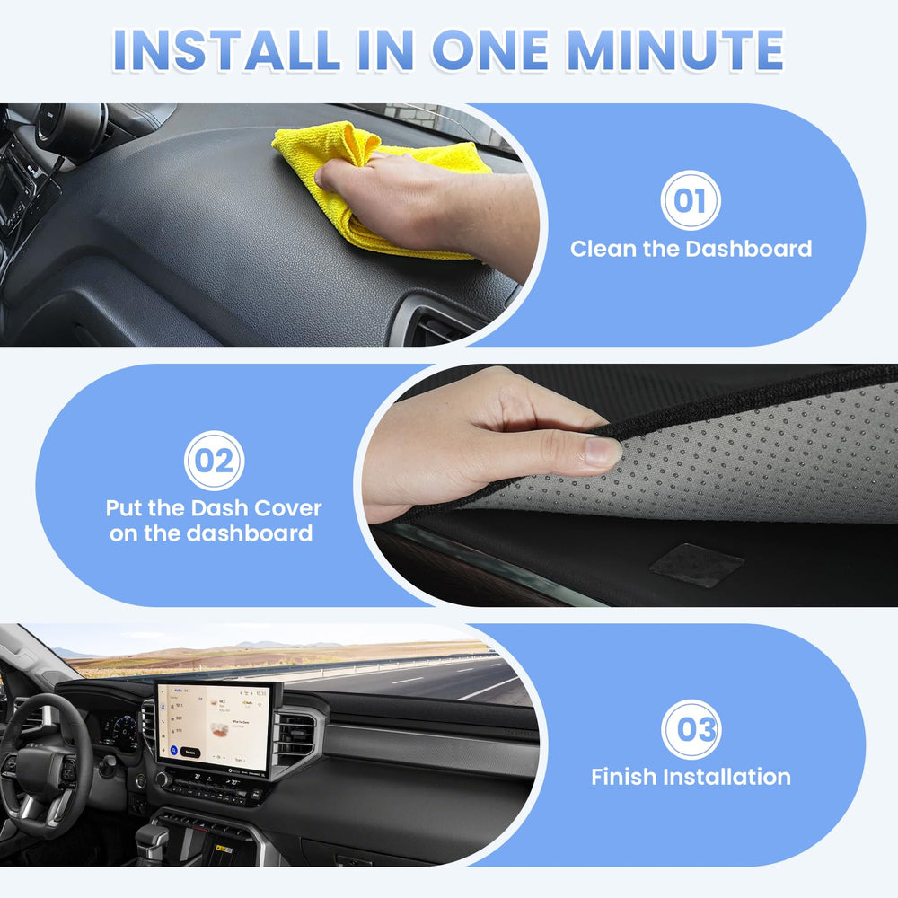 Sunsdrew dash cover enhances interior protection for the Tundra