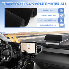 Sunsdrew suede dash cover adds premium interior style and protection