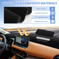 Sunsdrew dash cover features non-slip mesh to stay in place.