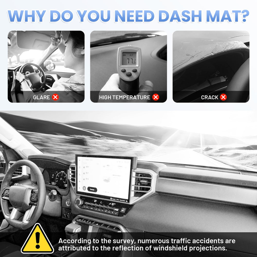 Sunsdrew dash cover installs easily without tools