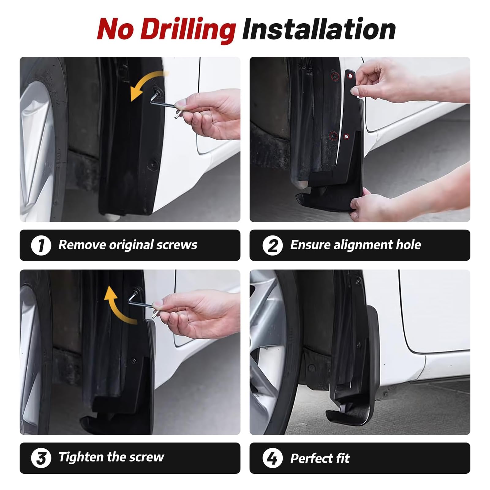 Sunsdrew all-weather mud flaps protect undercarriage through seasons.
