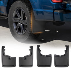 Sunsdrew F-150 mud flaps front left protect against mud and debris.