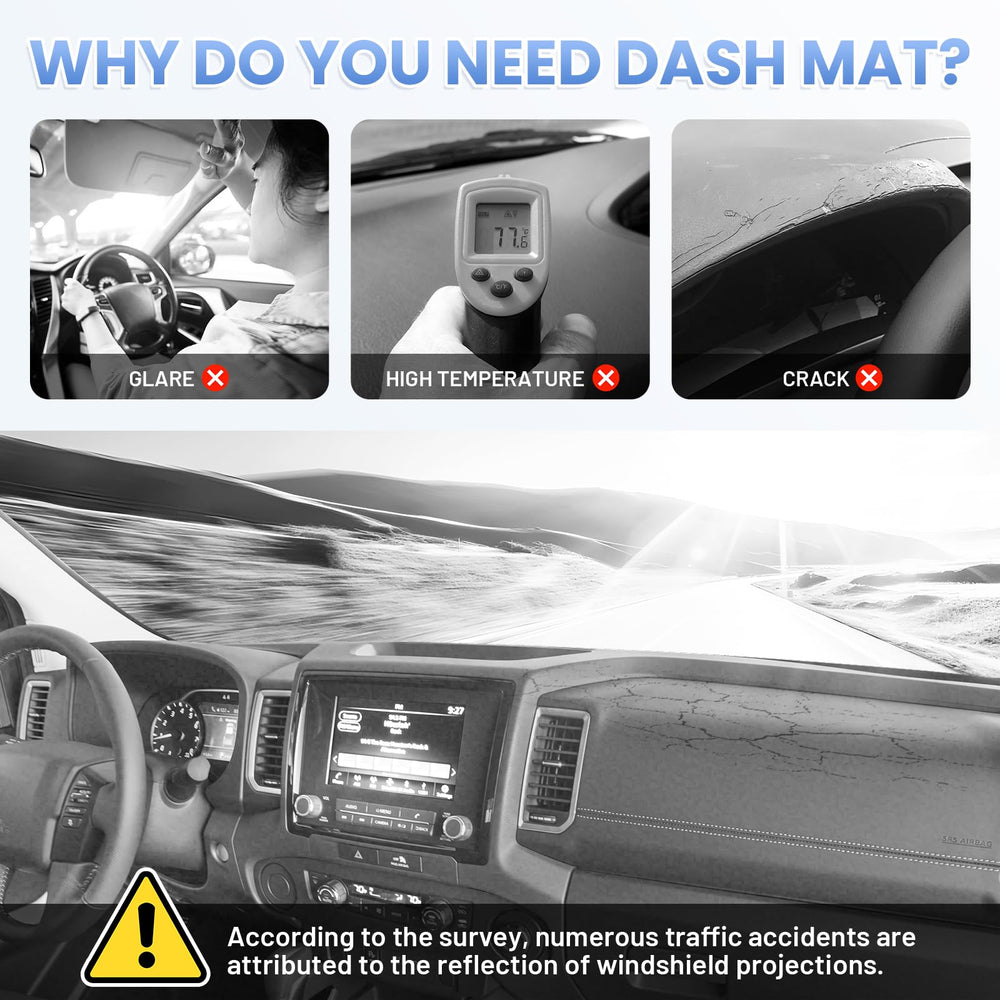 Sunsdrew Frontier easy-install dash mat with no-tools setup.