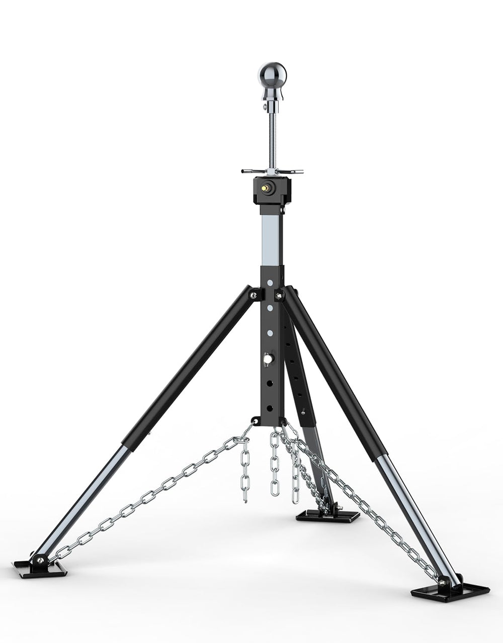 Sunshine Farmre drill-setup for fast, precise stabilization of the RV 5th wheel