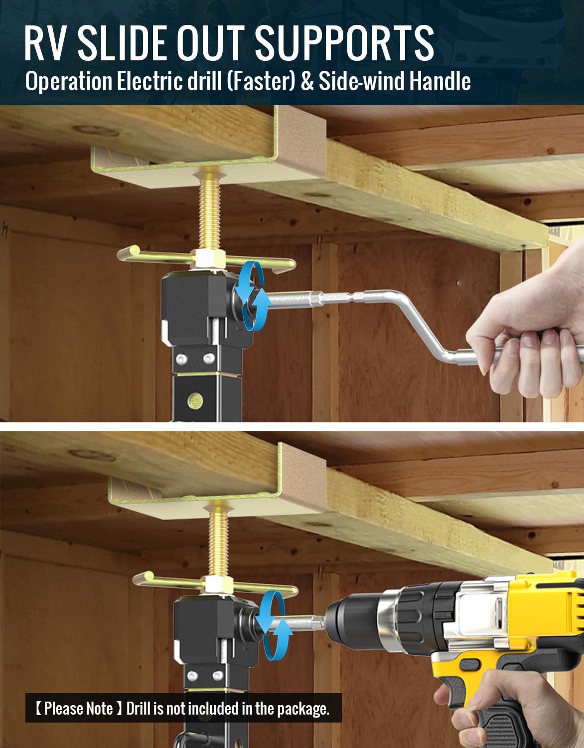 SUNSHINE FARMRE drill-mode operation enables fast RV slide-out stabilization