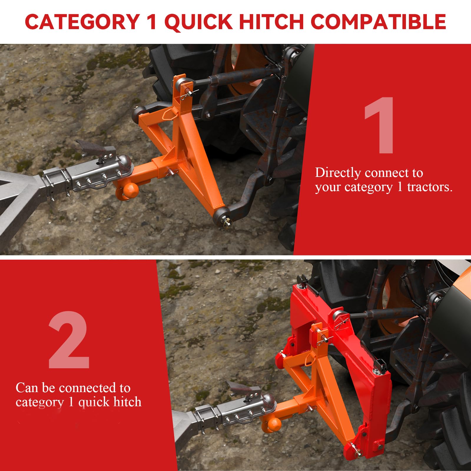 SUNSHINE FARMRE 1-7/8 inch trailer ball hitch ready for trailers