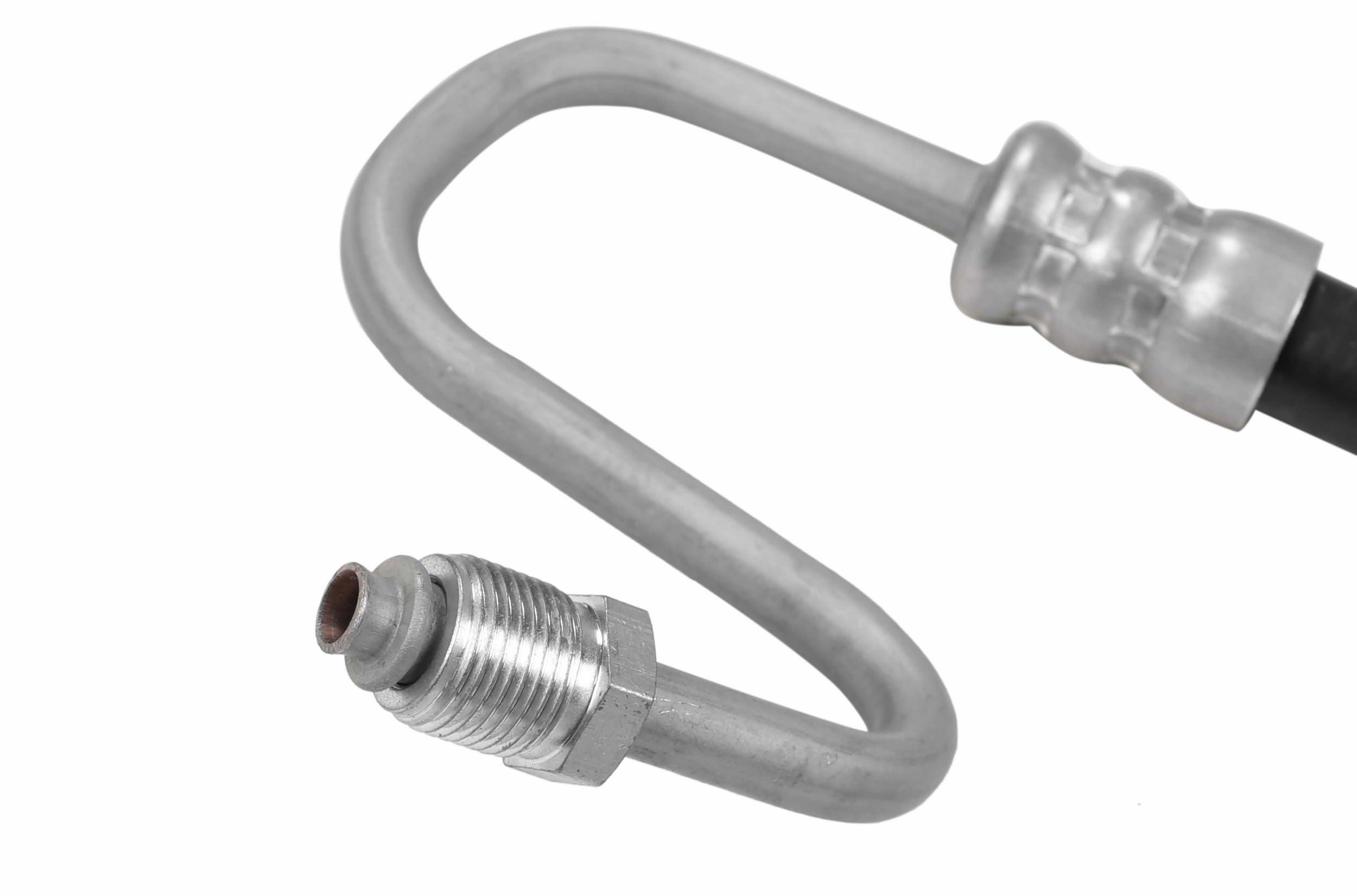 Sunsong 3401061 hose showing brackets and guards for secure installation.