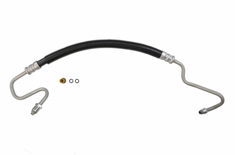 Sunsong 3401061 power steering hose front view, precise fit for Cadillac and GM trucks.