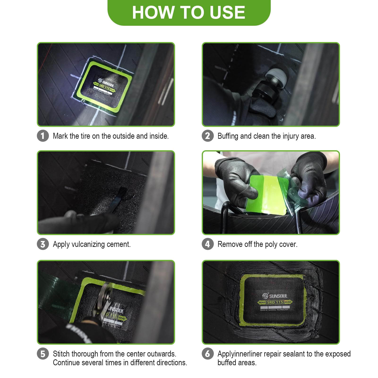 SUNSOUL 10-pack patches provide multiple on-the-road fixes