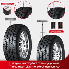 SUNSOUL tubeless repair kit works without removing the tire.