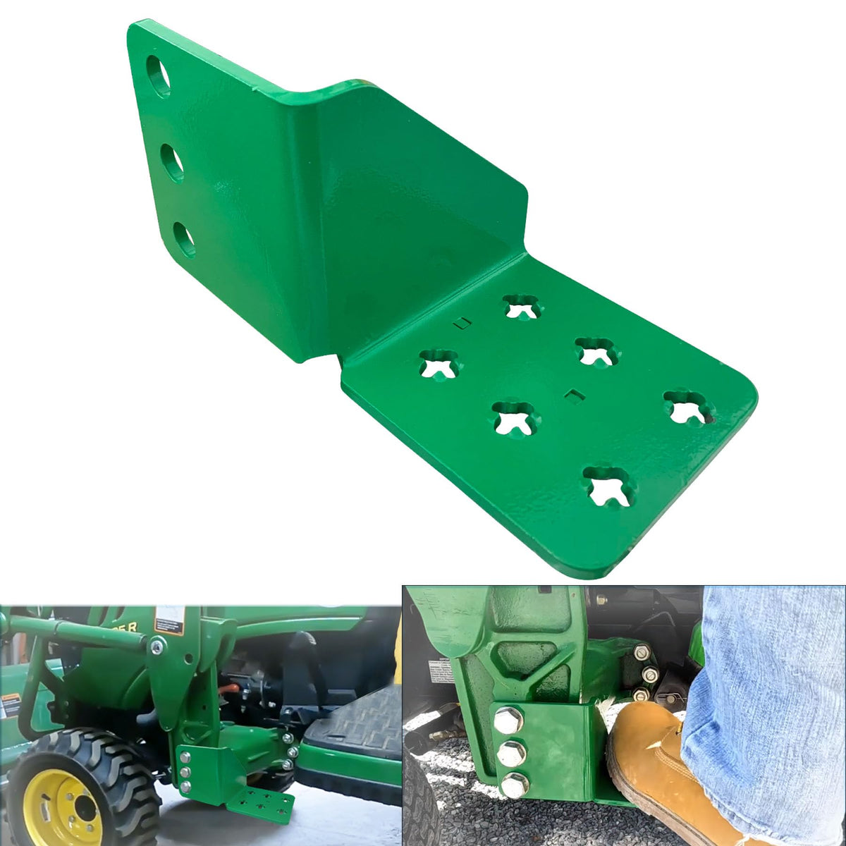 SUONE bolt-on 6-inch tractor driver step improving cab access for the John Deere model