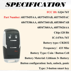 Supaland Dodge Ram key fob electronics pre-installed for fast setup.