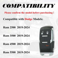 Supaland Dodge Ram key fob side view showing compact design.